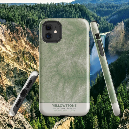 Yellowstone National Park Tough Case | For Apple iPhone 15, iPhone 15 Pro Max, iPhone 15 Plus, iPhone 14 Pro, iPhone 14, iPhone 13, 12, 11