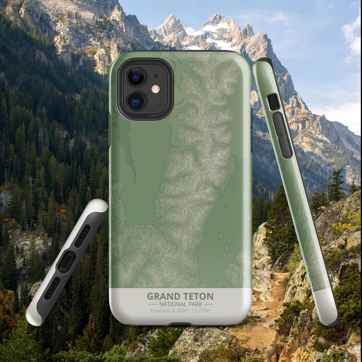 Grand Teton National Park Tough Case | For Apple iPhone 15, iPhone 15 Pro Max, iPhone 15 Plus, iPhone 14 Pro, iPhone 14, iPhone 13, 12, 11