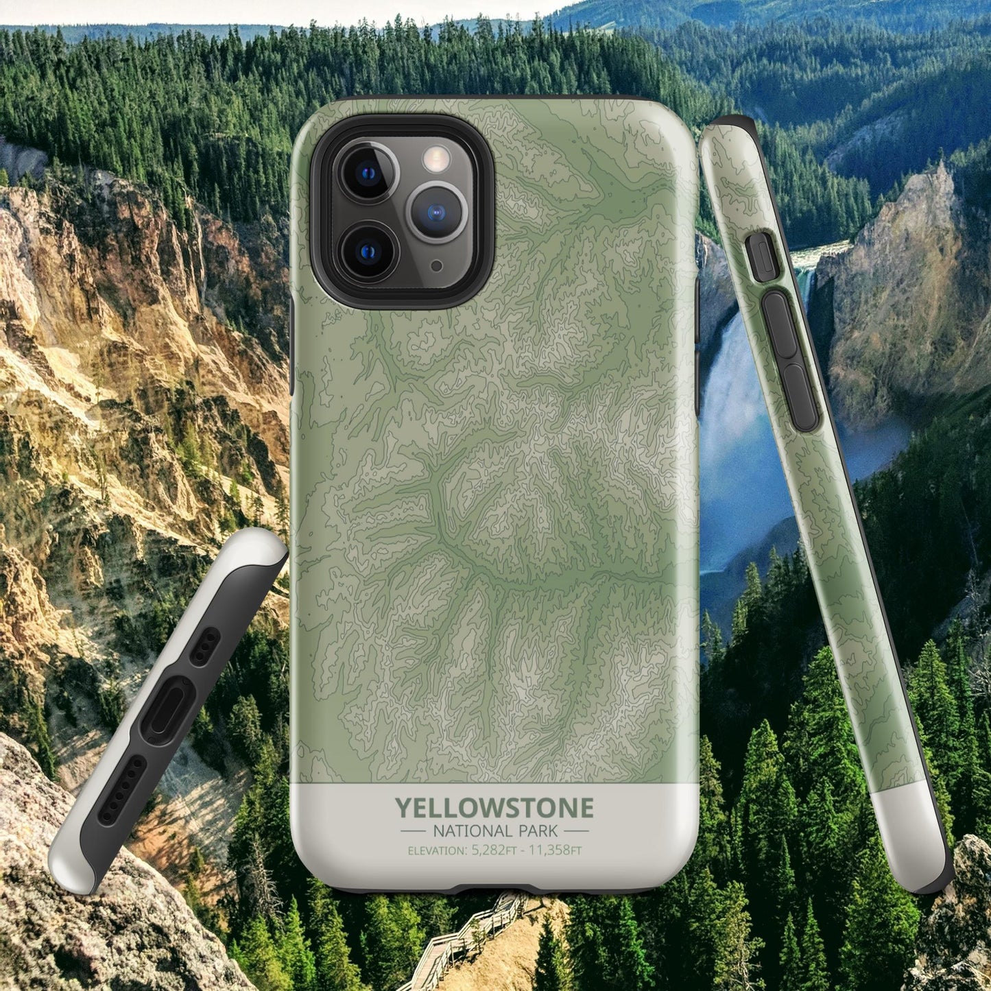 Yellowstone National Park Tough Case | For Apple iPhone 15, iPhone 15 Pro Max, iPhone 15 Plus, iPhone 14 Pro, iPhone 14, iPhone 13, 12, 11