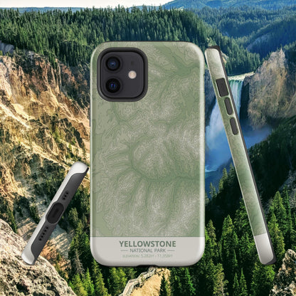 Yellowstone National Park Tough Case | For Apple iPhone 15, iPhone 15 Pro Max, iPhone 15 Plus, iPhone 14 Pro, iPhone 14, iPhone 13, 12, 11