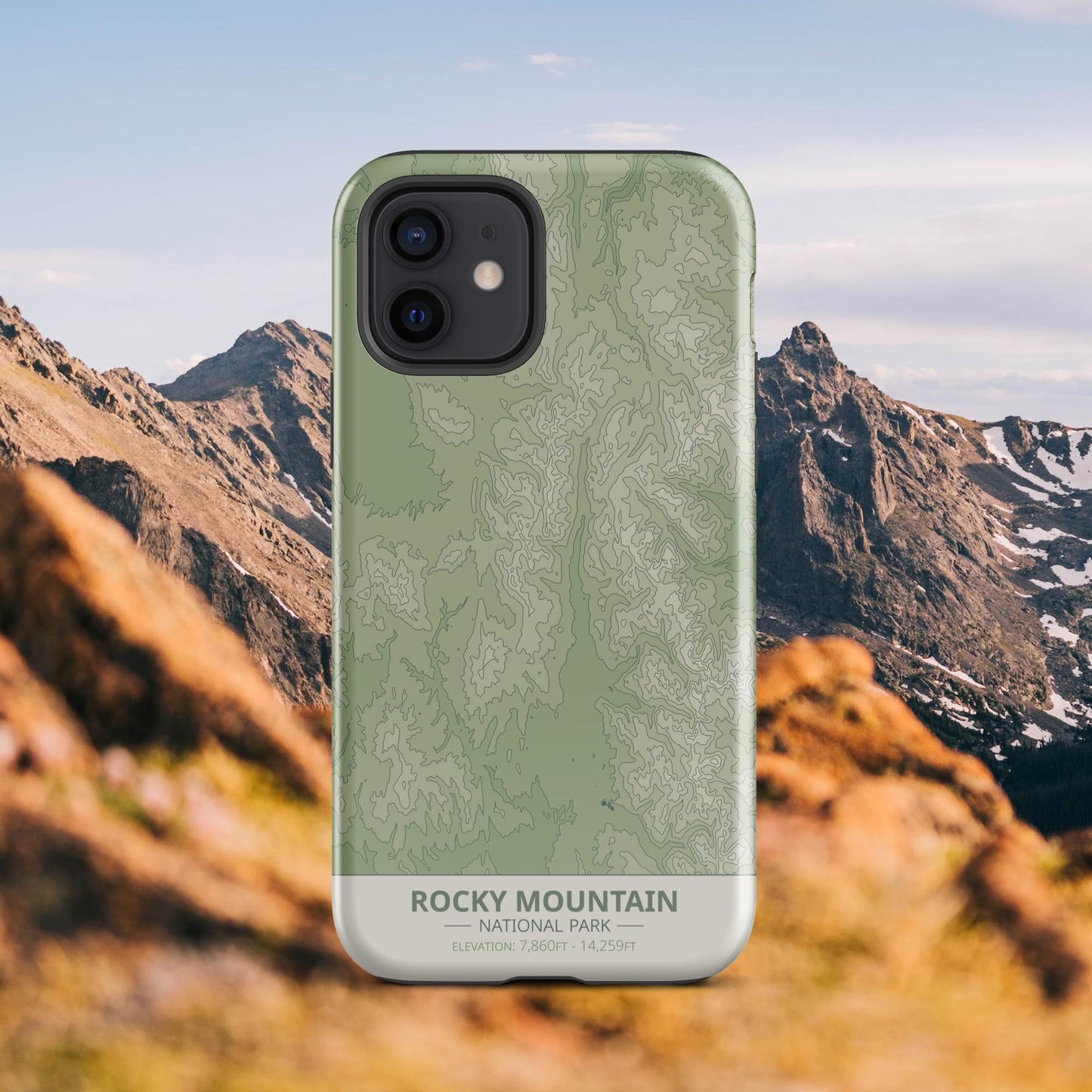 Rocky Mountain National Park Tough Case | For Apple iPhone 15, iPhone 15 Pro Max, iPhone 15 Plus, iPhone 14 Pro, iPhone 14, iPhone 13, 12, 11