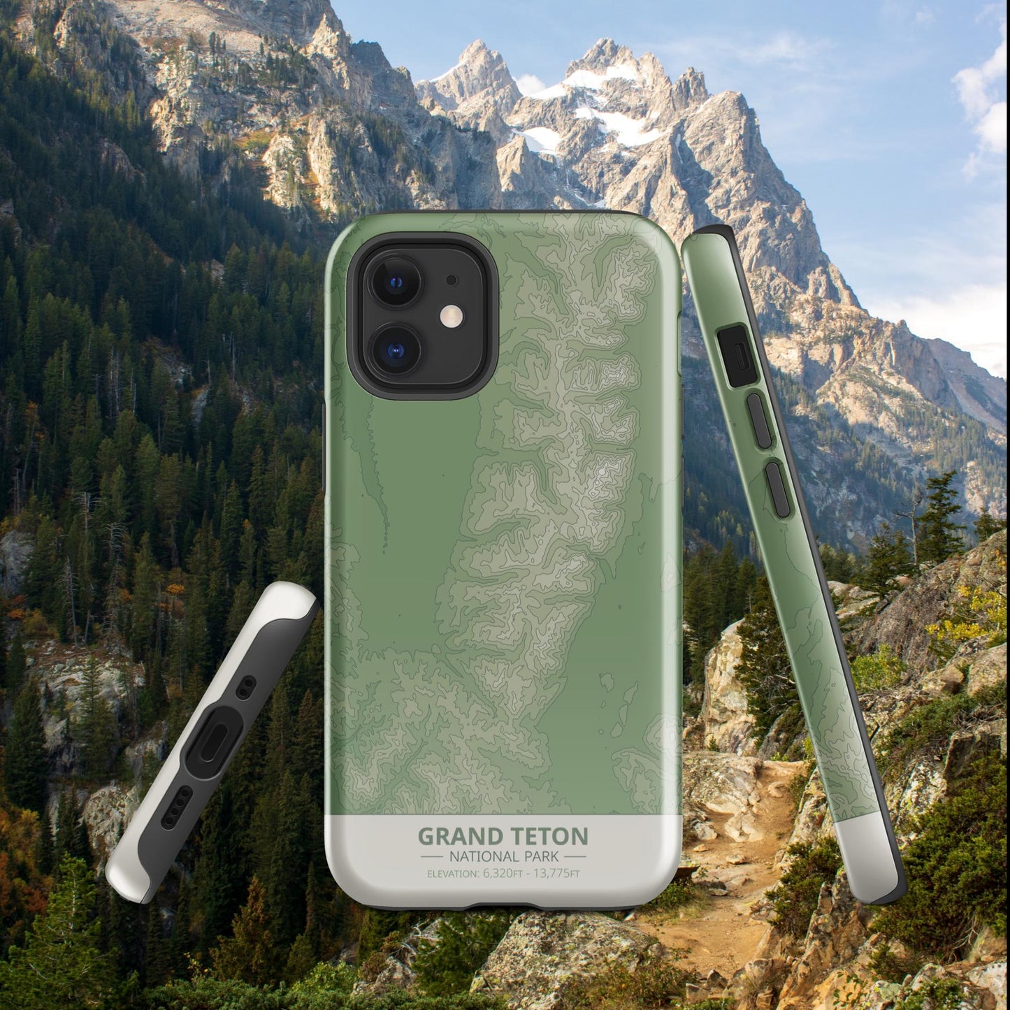 Grand Teton National Park Tough Case | For Apple iPhone 15, iPhone 15 Pro Max, iPhone 15 Plus, iPhone 14 Pro, iPhone 14, iPhone 13, 12, 11