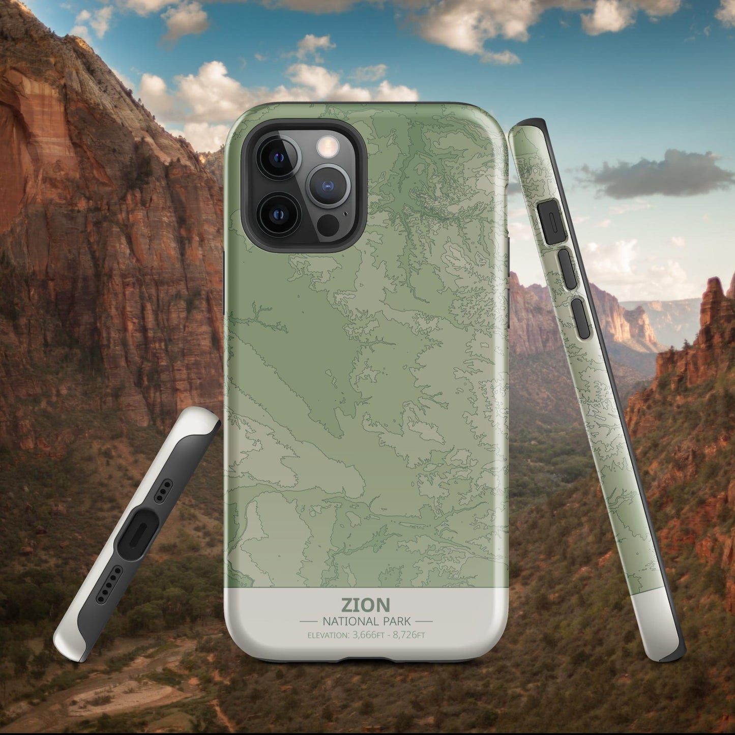 Zion National Park Tough Case | For Apple iPhone 15, iPhone 15 Pro Max, iPhone 15 Plus, iPhone 14 Pro, iPhone 14, iPhone 13, 12, 11