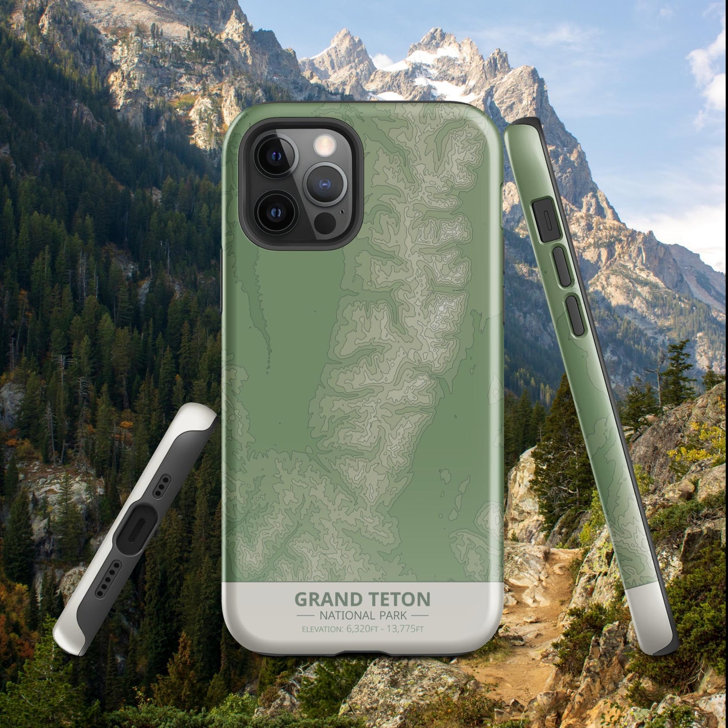 Grand Teton National Park Tough Case | For Apple iPhone 15, iPhone 15 Pro Max, iPhone 15 Plus, iPhone 14 Pro, iPhone 14, iPhone 13, 12, 11