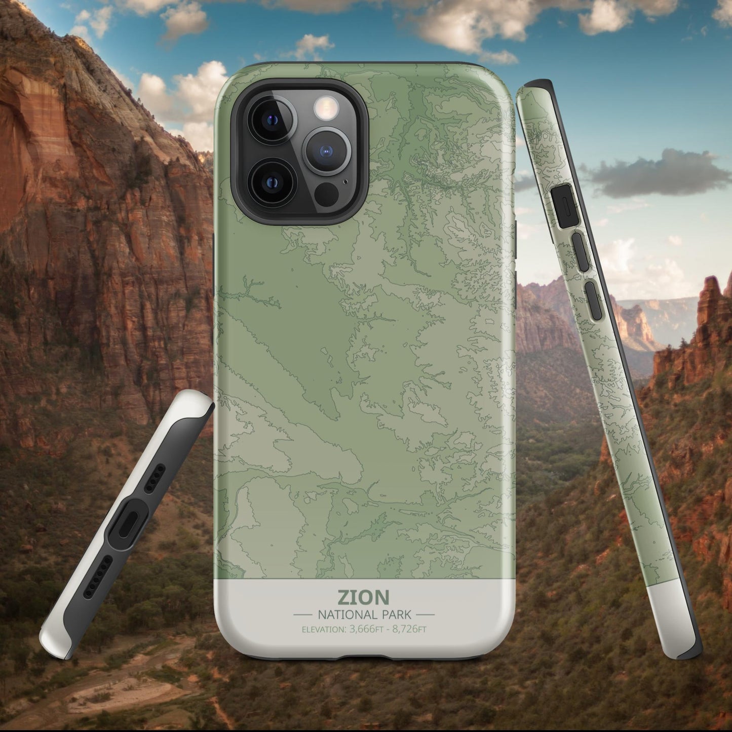 Zion National Park Tough Case | For Apple iPhone 15, iPhone 15 Pro Max, iPhone 15 Plus, iPhone 14 Pro, iPhone 14, iPhone 13, 12, 11