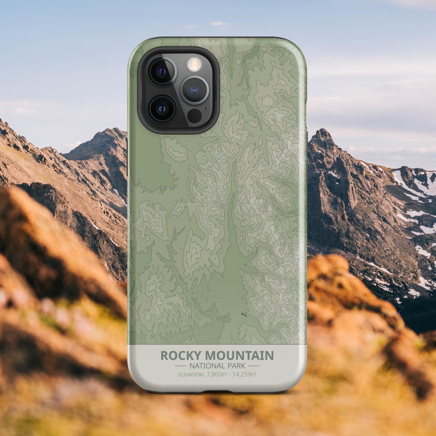 Rocky Mountain National Park Tough Case | For Apple iPhone 15, iPhone 15 Pro Max, iPhone 15 Plus, iPhone 14 Pro, iPhone 14, iPhone 13, 12, 11