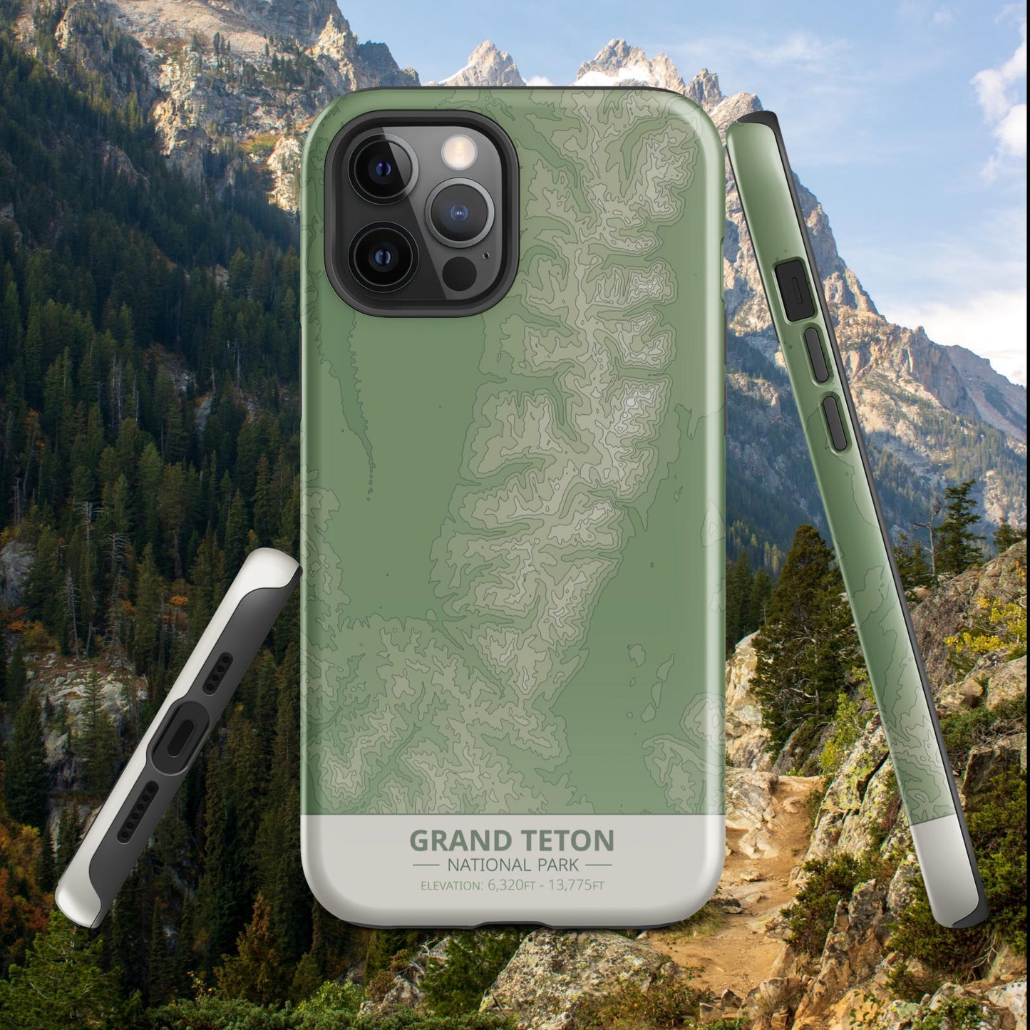 Grand Teton National Park Tough Case | For Apple iPhone 15, iPhone 15 Pro Max, iPhone 15 Plus, iPhone 14 Pro, iPhone 14, iPhone 13, 12, 11