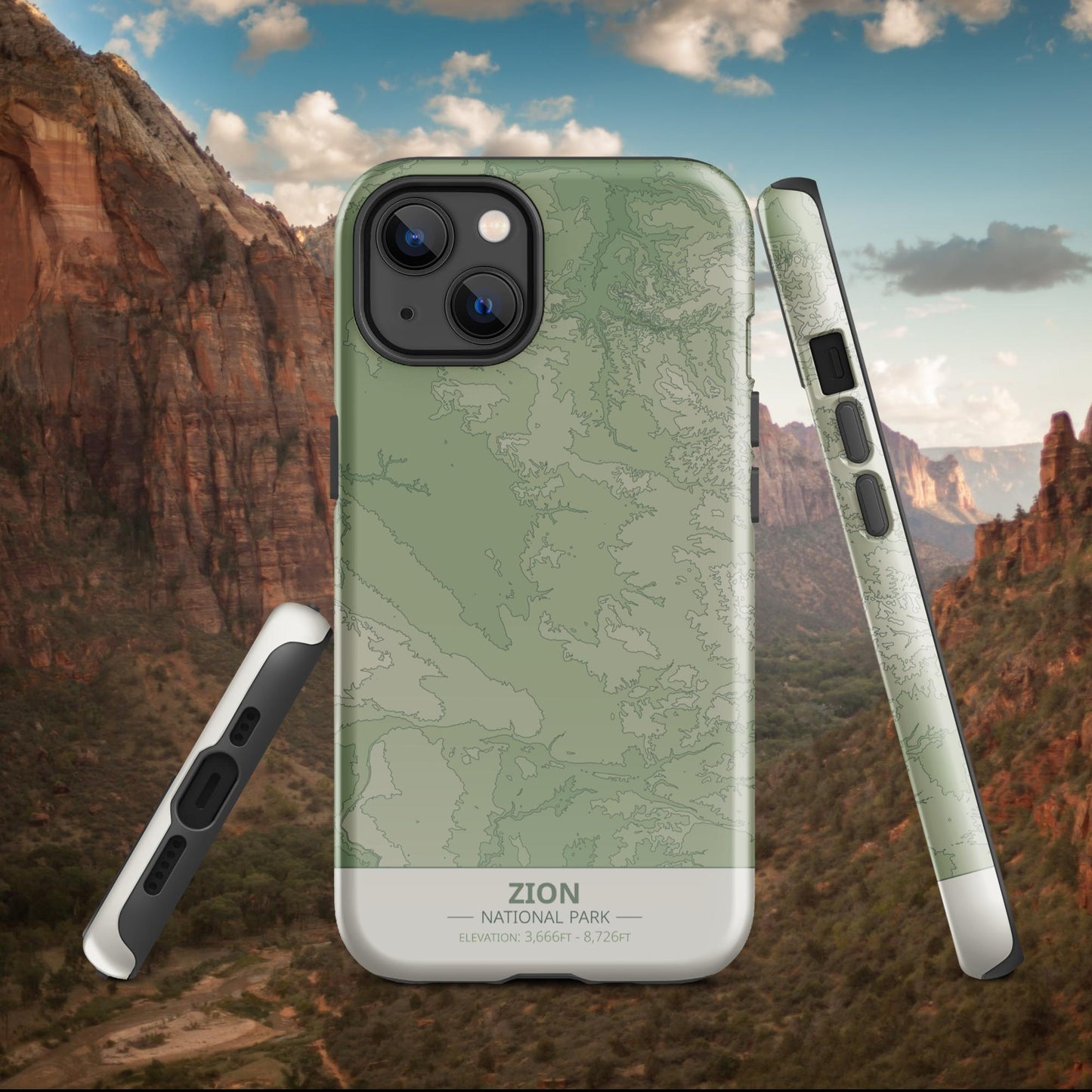 Zion National Park Tough Case | For Apple iPhone 15, iPhone 15 Pro Max, iPhone 15 Plus, iPhone 14 Pro, iPhone 14, iPhone 13, 12, 11