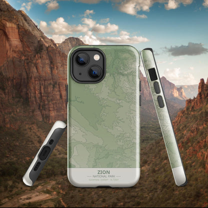 Zion National Park Tough Case | For Apple iPhone 15, iPhone 15 Pro Max, iPhone 15 Plus, iPhone 14 Pro, iPhone 14, iPhone 13, 12, 11