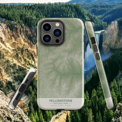 Yellowstone National Park Tough Case | For Apple iPhone 15, iPhone 15 Pro Max, iPhone 15 Plus, iPhone 14 Pro, iPhone 14, iPhone 13, 12, 11