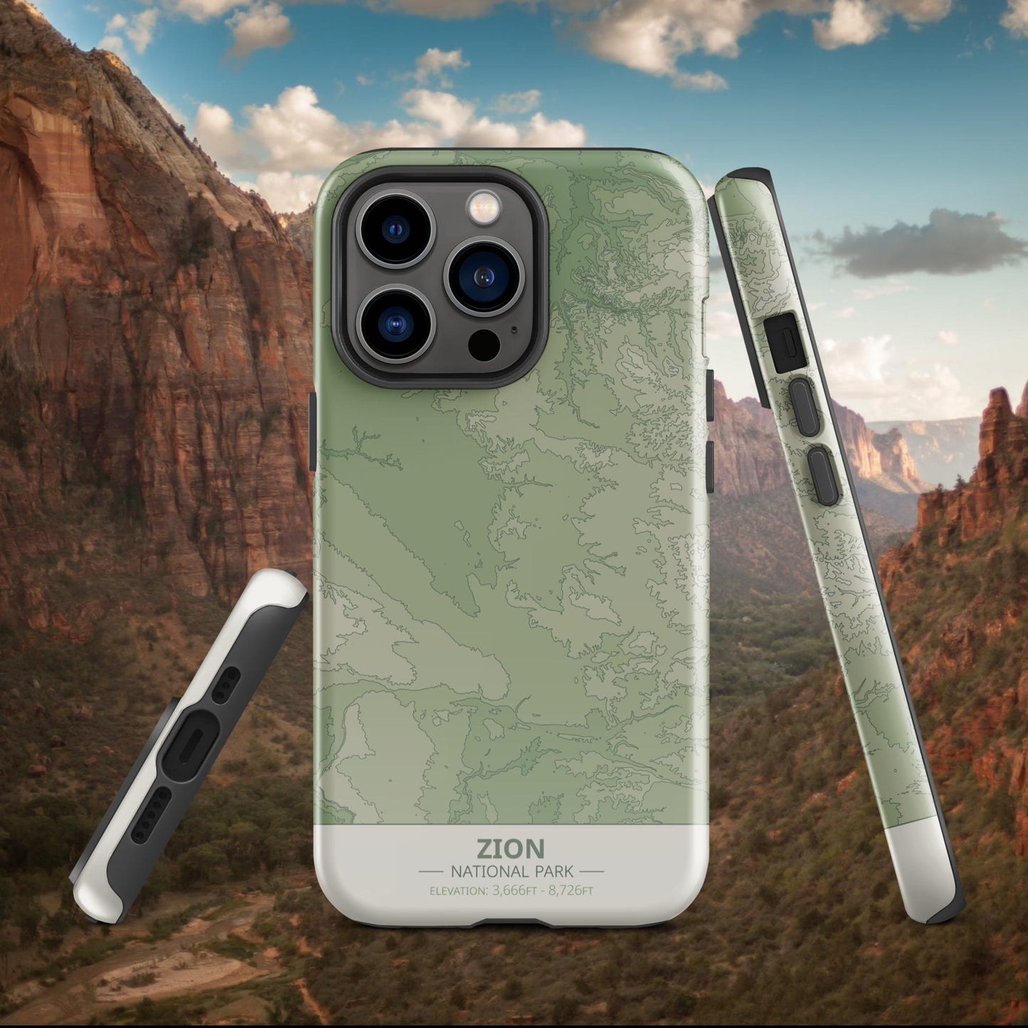 Zion National Park Tough Case | For Apple iPhone 15, iPhone 15 Pro Max, iPhone 15 Plus, iPhone 14 Pro, iPhone 14, iPhone 13, 12, 11