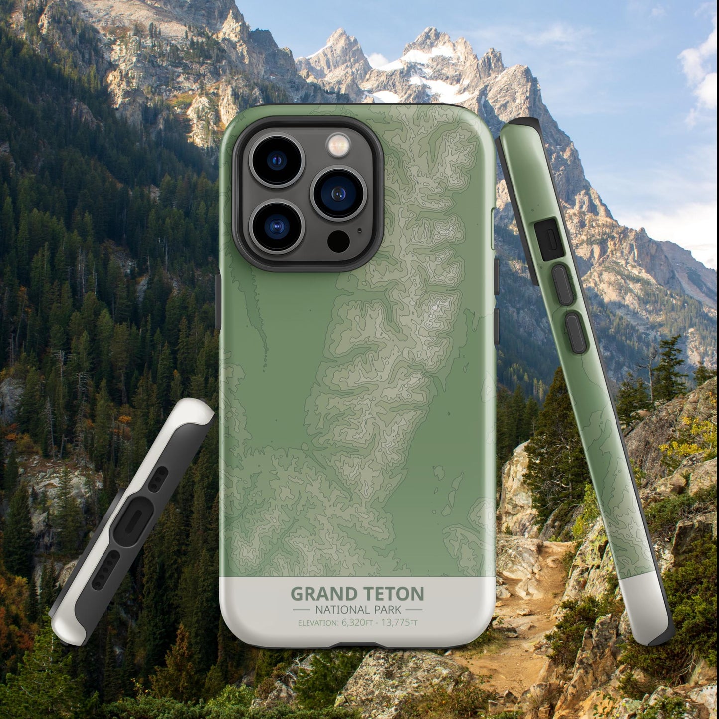 Grand Teton National Park Tough Case | For Apple iPhone 15, iPhone 15 Pro Max, iPhone 15 Plus, iPhone 14 Pro, iPhone 14, iPhone 13, 12, 11