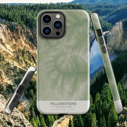 Yellowstone National Park Tough Case | For Apple iPhone 15, iPhone 15 Pro Max, iPhone 15 Plus, iPhone 14 Pro, iPhone 14, iPhone 13, 12, 11