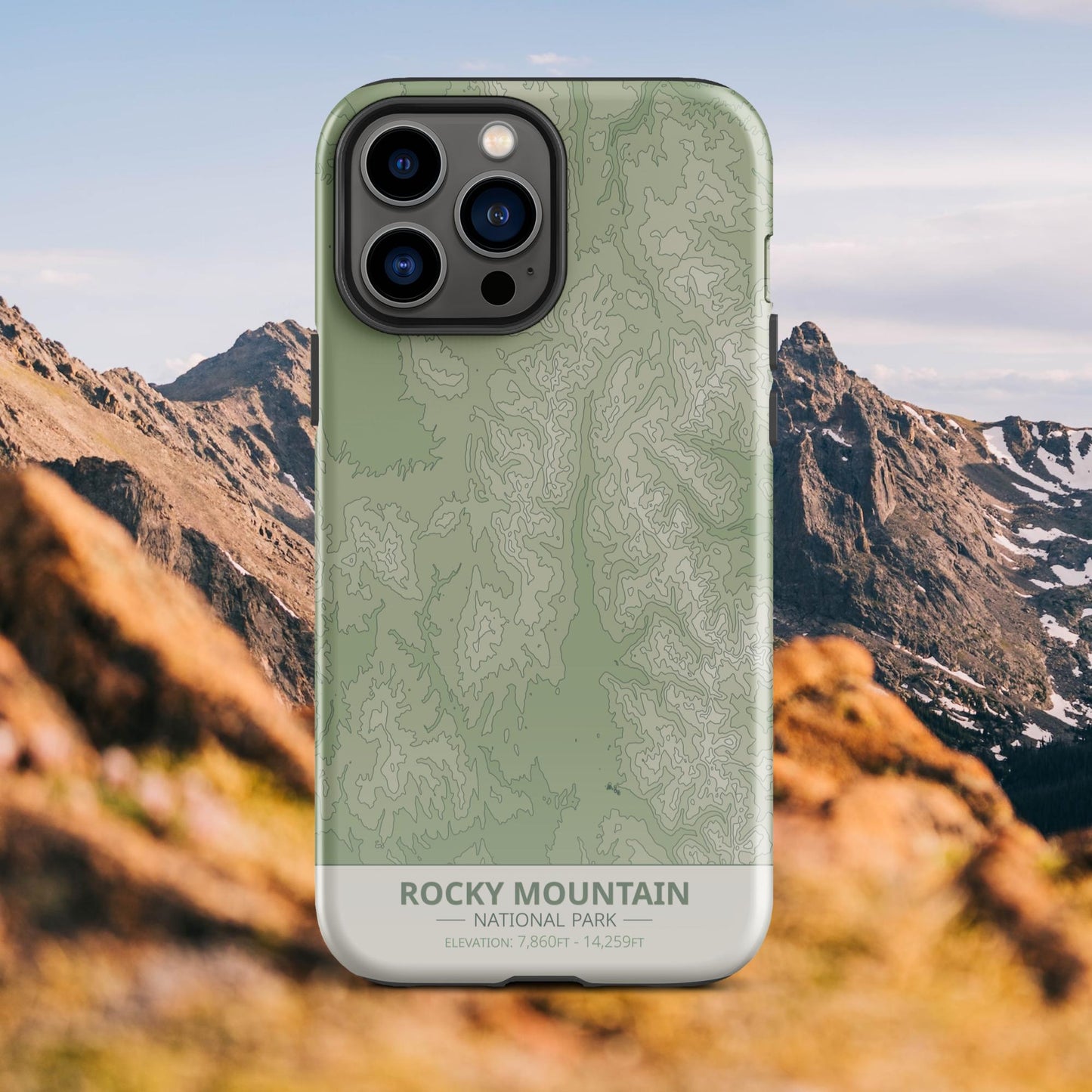 Rocky Mountain National Park Tough Case | For Apple iPhone 15, iPhone 15 Pro Max, iPhone 15 Plus, iPhone 14 Pro, iPhone 14, iPhone 13, 12, 11