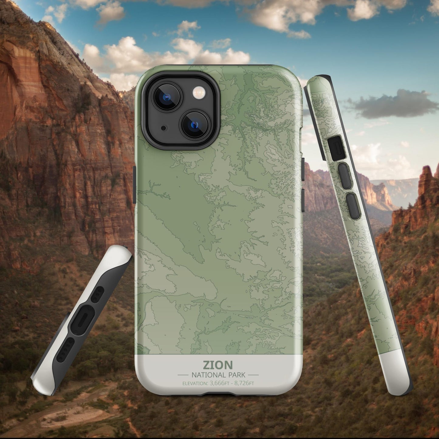 Zion National Park Tough Case | For Apple iPhone 15, iPhone 15 Pro Max, iPhone 15 Plus, iPhone 14 Pro, iPhone 14, iPhone 13, 12, 11