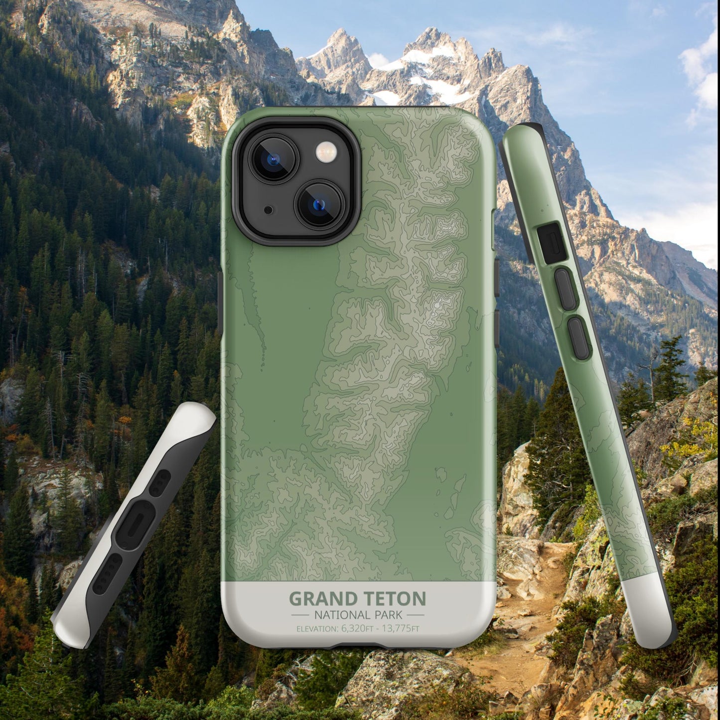 Grand Teton National Park Tough Case | For Apple iPhone 15, iPhone 15 Pro Max, iPhone 15 Plus, iPhone 14 Pro, iPhone 14, iPhone 13, 12, 11