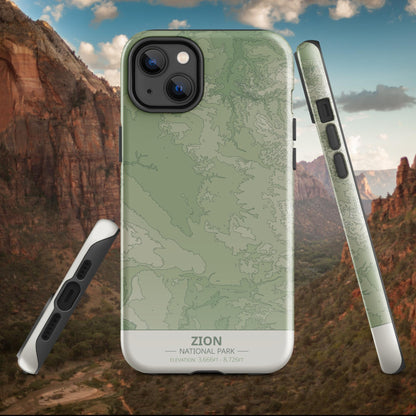 Zion National Park Tough Case | For Apple iPhone 15, iPhone 15 Pro Max, iPhone 15 Plus, iPhone 14 Pro, iPhone 14, iPhone 13, 12, 11