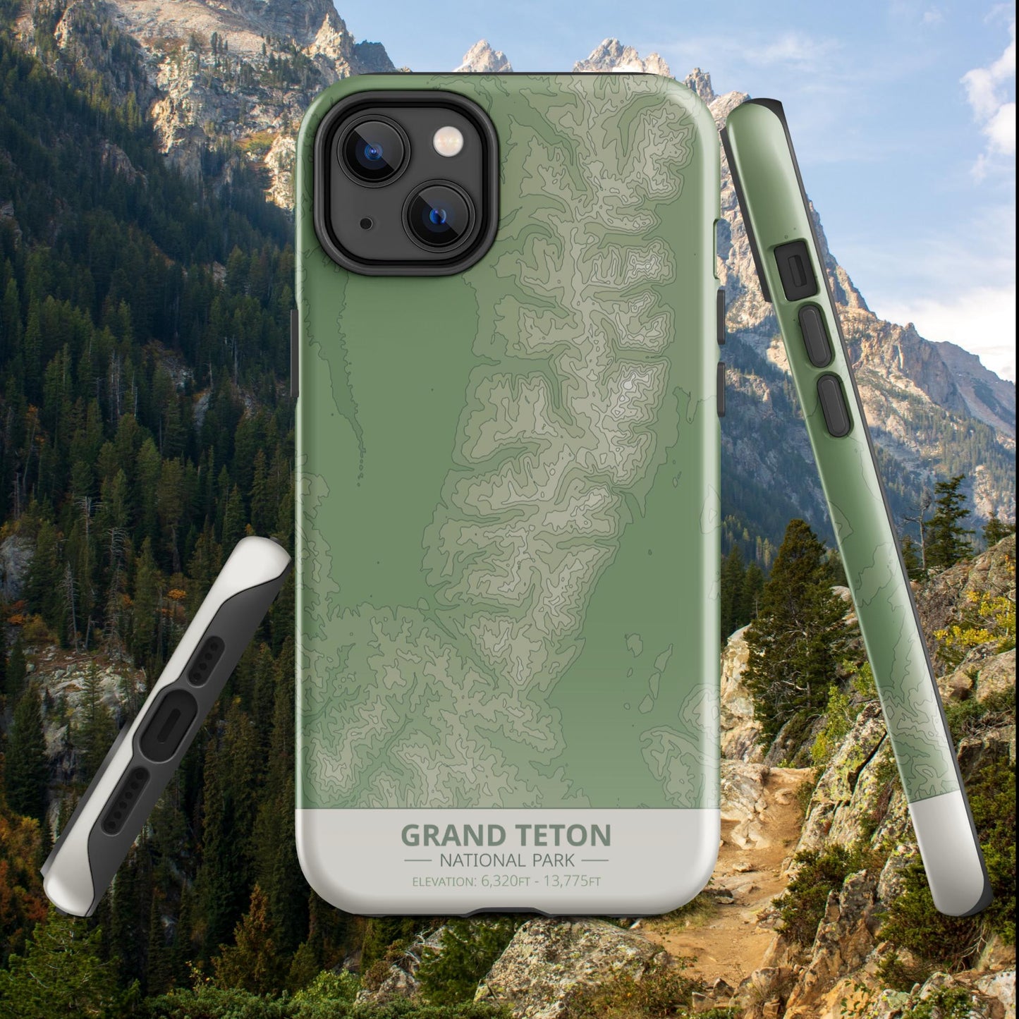 Grand Teton National Park Tough Case | For Apple iPhone 15, iPhone 15 Pro Max, iPhone 15 Plus, iPhone 14 Pro, iPhone 14, iPhone 13, 12, 11