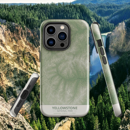 Yellowstone National Park Tough Case | For Apple iPhone 15, iPhone 15 Pro Max, iPhone 15 Plus, iPhone 14 Pro, iPhone 14, iPhone 13, 12, 11