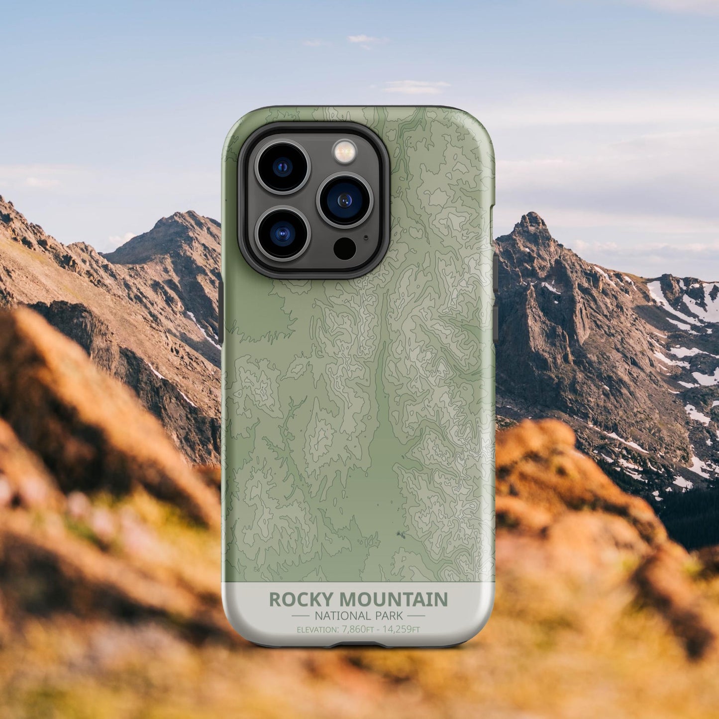 Rocky Mountain National Park Tough Case | For Apple iPhone 15, iPhone 15 Pro Max, iPhone 15 Plus, iPhone 14 Pro, iPhone 14, iPhone 13, 12, 11