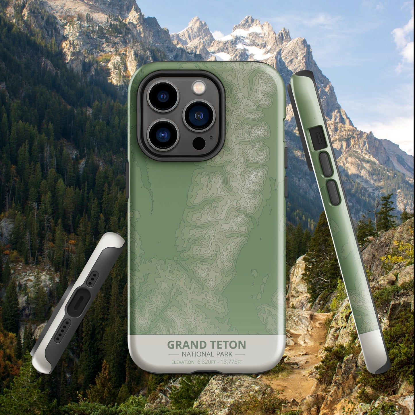 Grand Teton National Park Tough Case | For Apple iPhone 15, iPhone 15 Pro Max, iPhone 15 Plus, iPhone 14 Pro, iPhone 14, iPhone 13, 12, 11