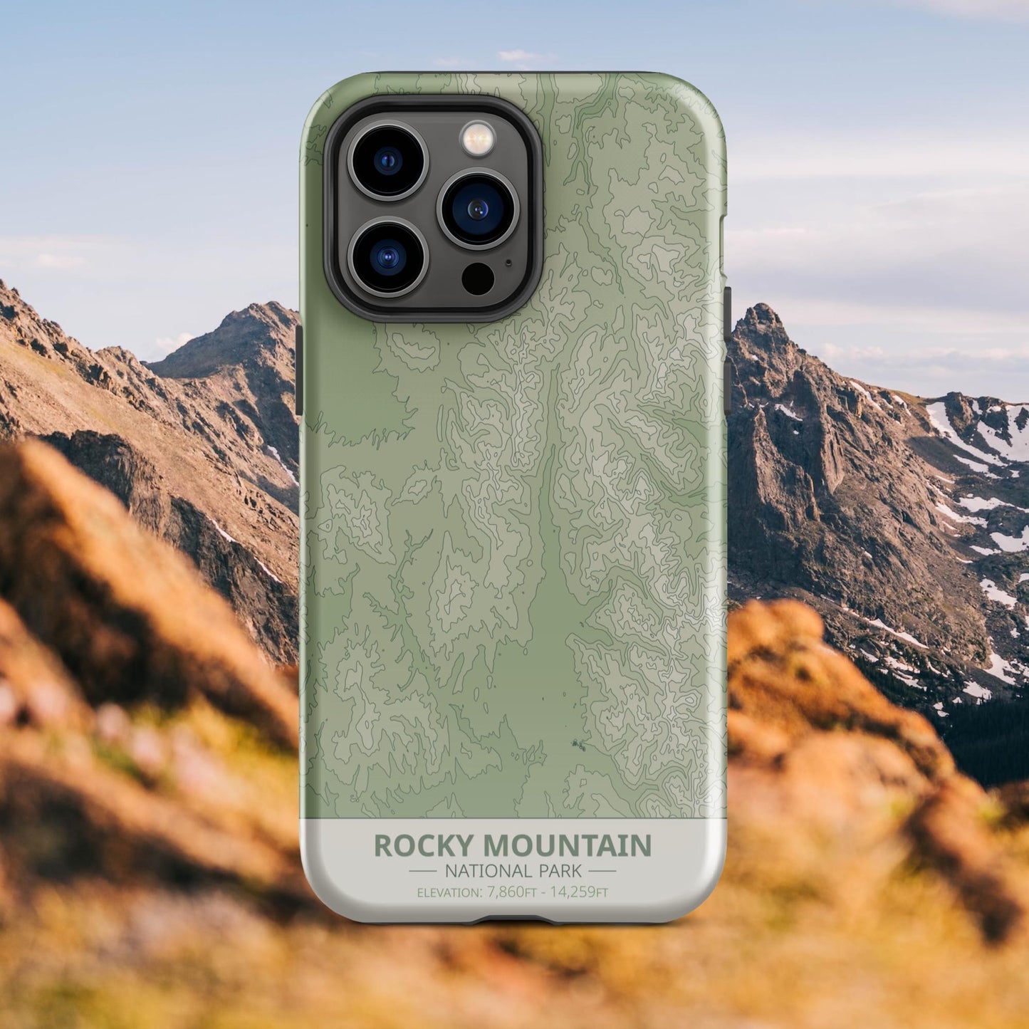 Rocky Mountain National Park Tough Case | For Apple iPhone 15, iPhone 15 Pro Max, iPhone 15 Plus, iPhone 14 Pro, iPhone 14, iPhone 13, 12, 11