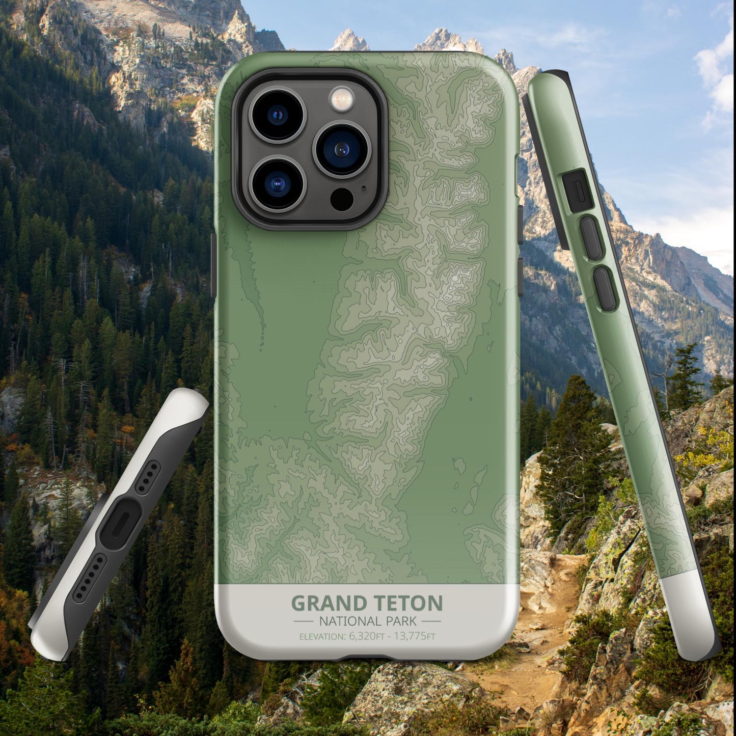 Grand Teton National Park Tough Case | For Apple iPhone 15, iPhone 15 Pro Max, iPhone 15 Plus, iPhone 14 Pro, iPhone 14, iPhone 13, 12, 11