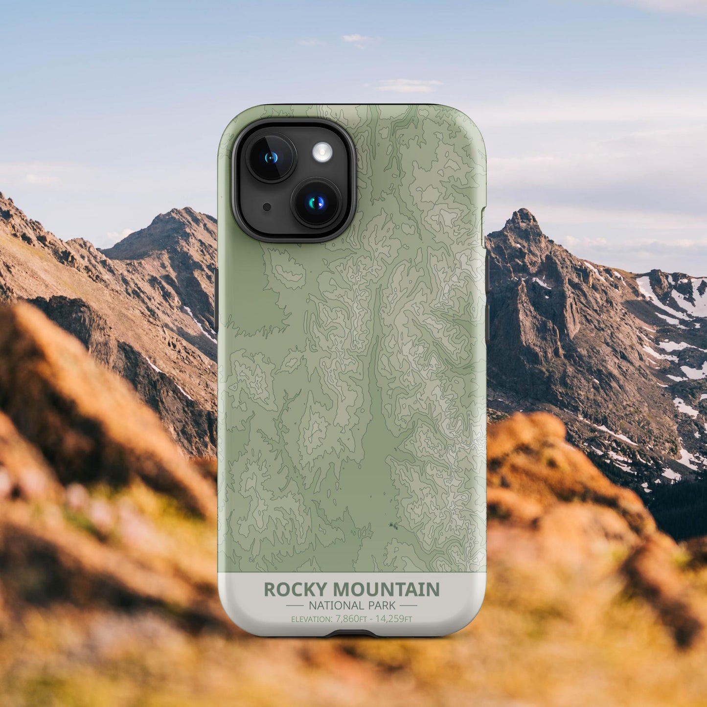 Rocky Mountain National Park Tough Case | For Apple iPhone 15, iPhone 15 Pro Max, iPhone 15 Plus, iPhone 14 Pro, iPhone 14, iPhone 13, 12, 11