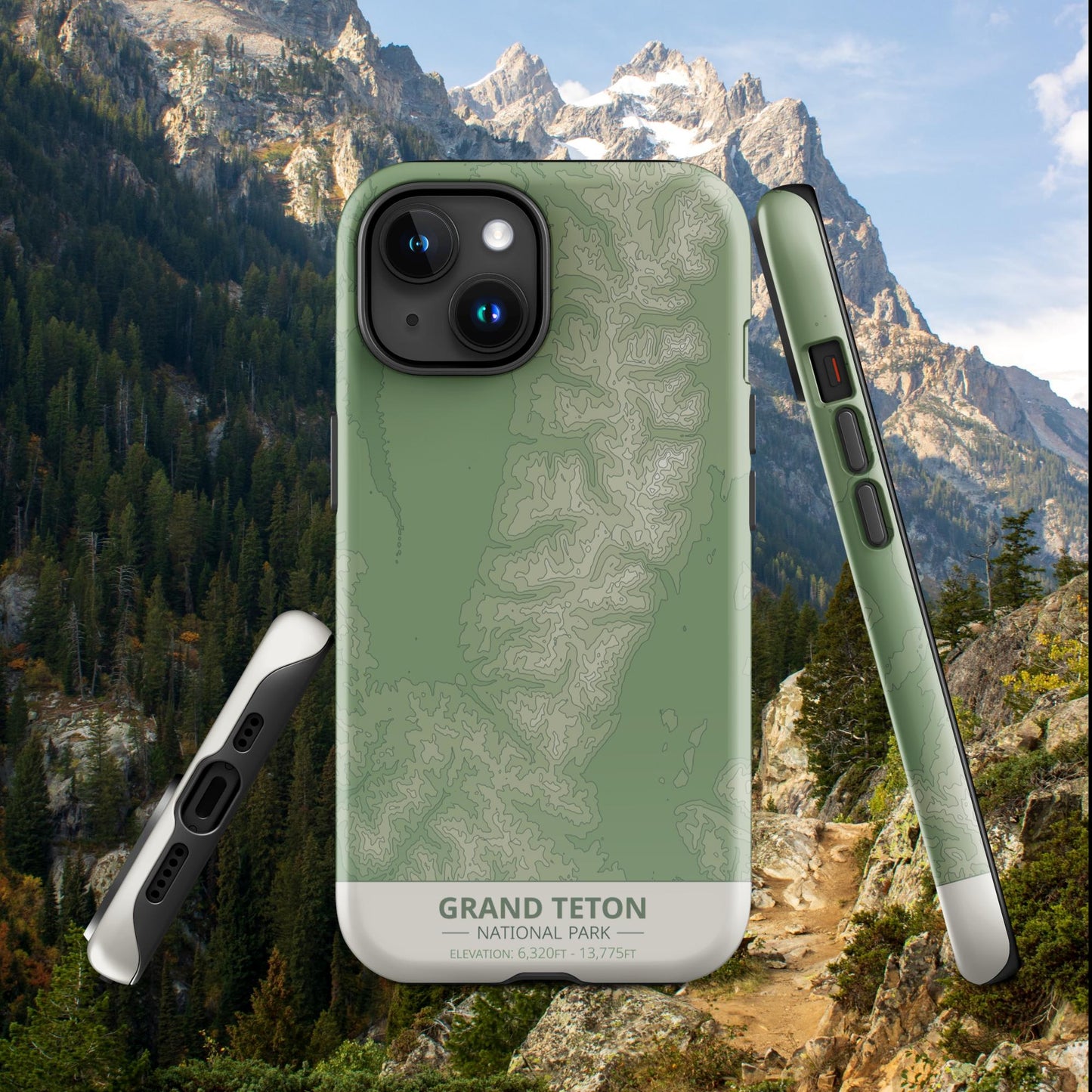 Grand Teton National Park Tough Case | For Apple iPhone 15, iPhone 15 Pro Max, iPhone 15 Plus, iPhone 14 Pro, iPhone 14, iPhone 13, 12, 11