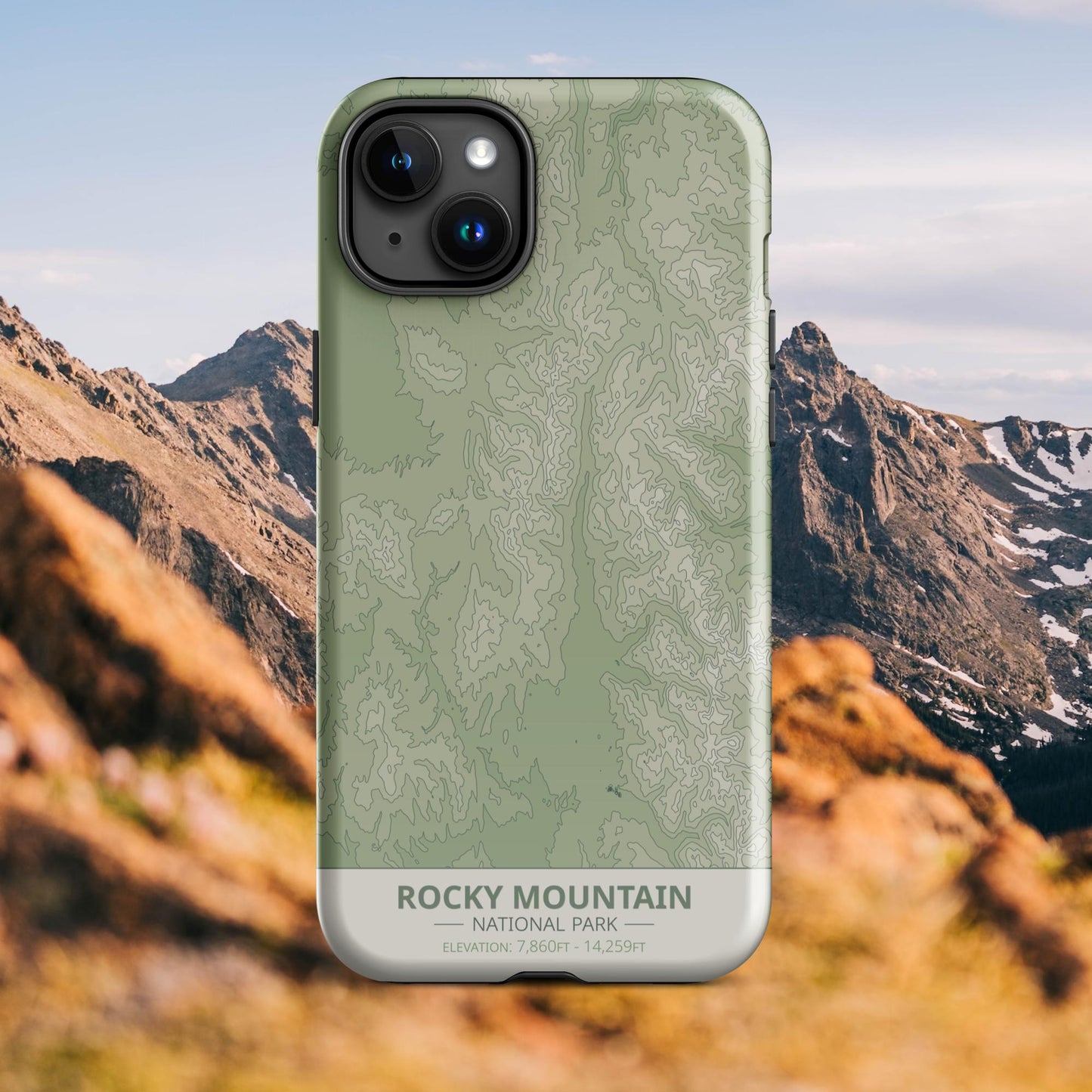 Rocky Mountain National Park Tough Case | For Apple iPhone 15, iPhone 15 Pro Max, iPhone 15 Plus, iPhone 14 Pro, iPhone 14, iPhone 13, 12, 11