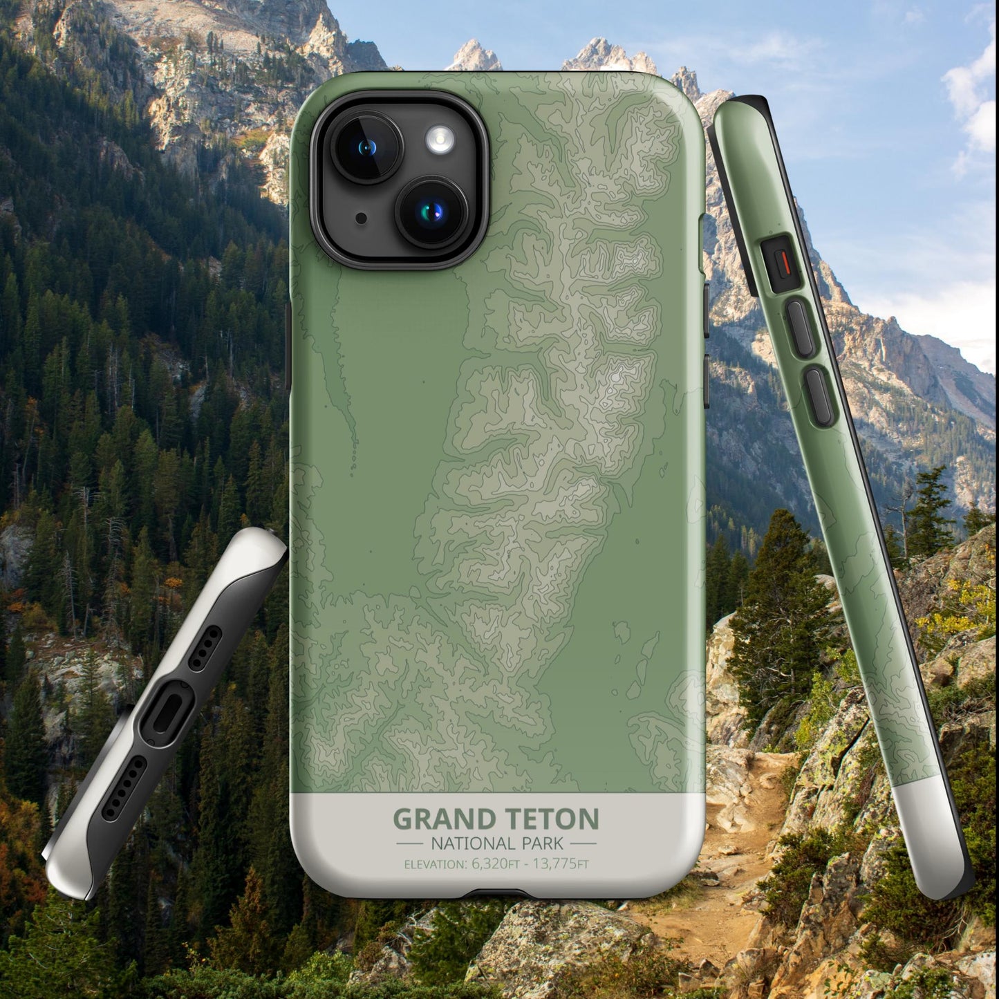 Grand Teton National Park Tough Case | For Apple iPhone 15, iPhone 15 Pro Max, iPhone 15 Plus, iPhone 14 Pro, iPhone 14, iPhone 13, 12, 11