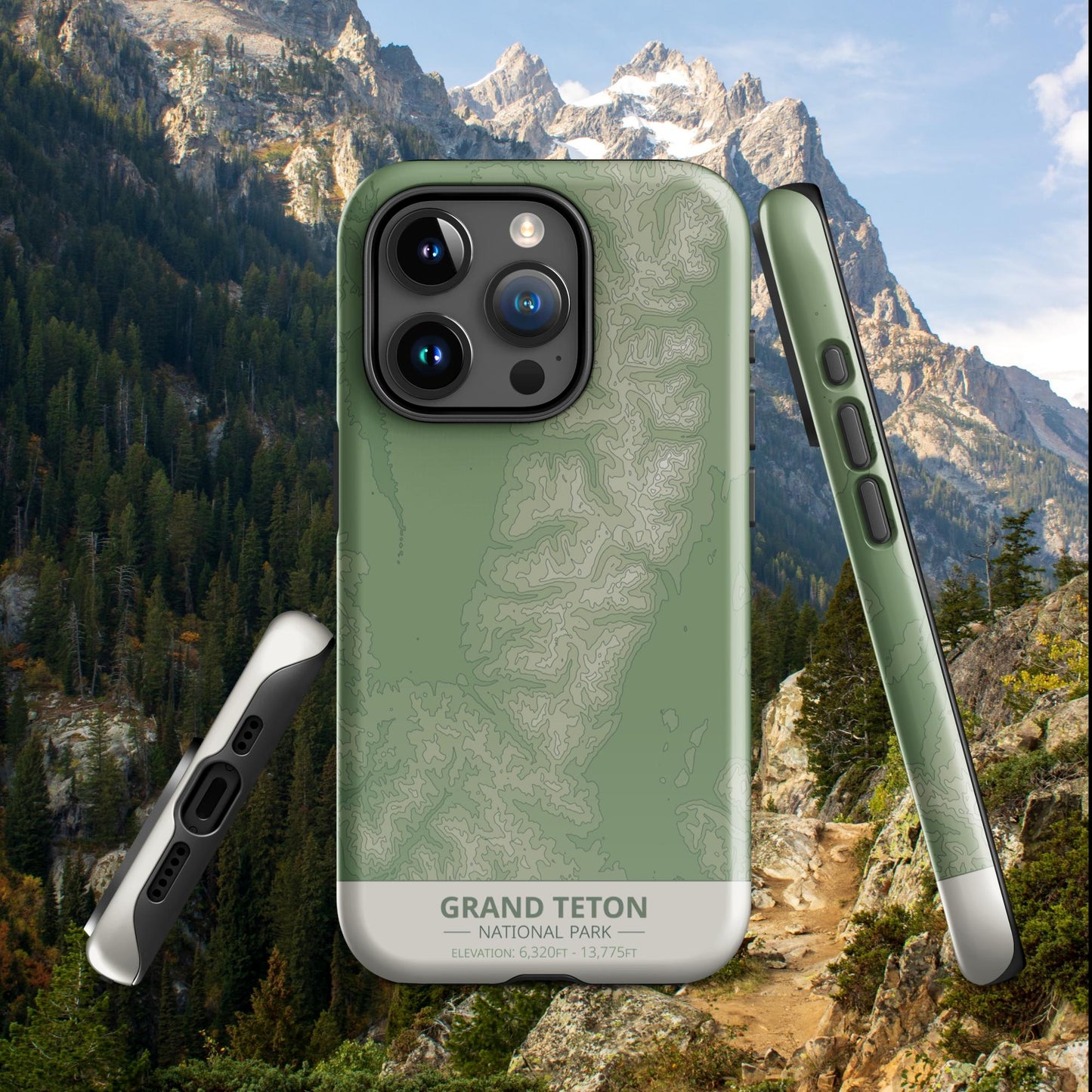 Grand Teton National Park Tough Case | For Apple iPhone 15, iPhone 15 Pro Max, iPhone 15 Plus, iPhone 14 Pro, iPhone 14, iPhone 13, 12, 11