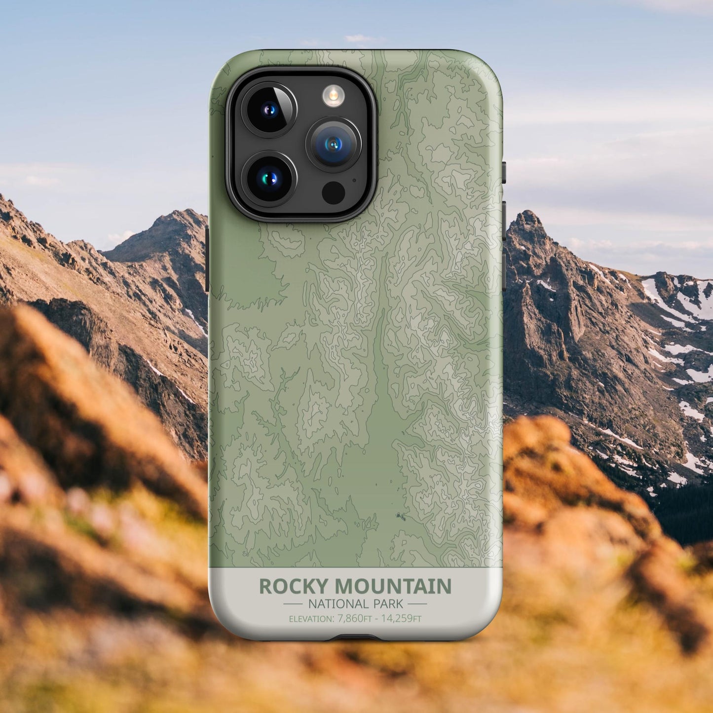 Rocky Mountain National Park Tough Case | For Apple iPhone 15, iPhone 15 Pro Max, iPhone 15 Plus, iPhone 14 Pro, iPhone 14, iPhone 13, 12, 11