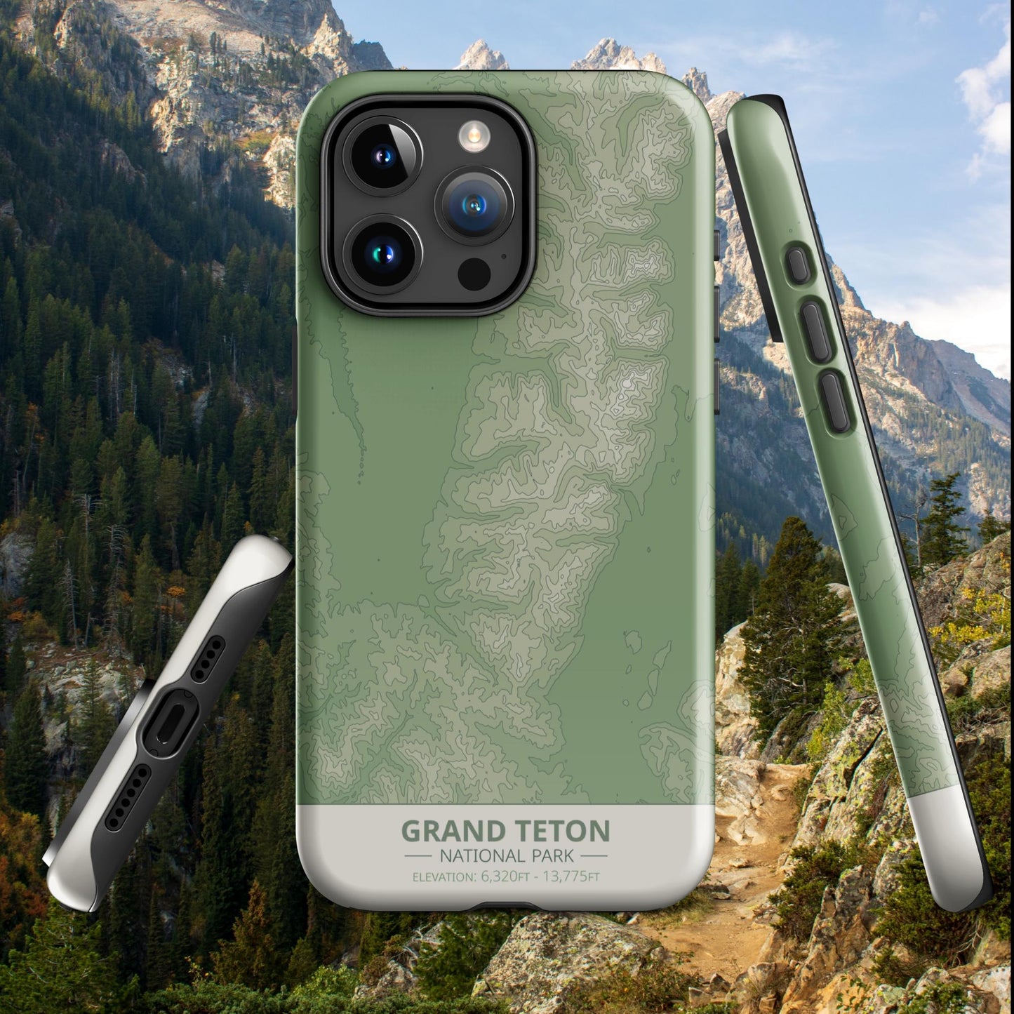 Grand Teton National Park Tough Case | For Apple iPhone 15, iPhone 15 Pro Max, iPhone 15 Plus, iPhone 14 Pro, iPhone 14, iPhone 13, 12, 11